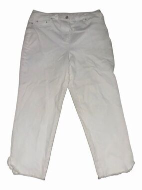 Ruby Rd. White Straight Leg Jeans Size 8